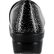 Easy WORKS by Easy Street Lyndee Black Raindrops Women's Slip-Resistant Patent Slip-On Work Shoe, , large