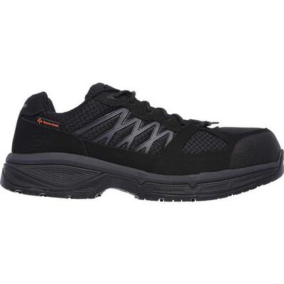 SKECHERS Work Relaxed Fit Conroe Searcy ESD Alloy Toe Static-Dissipative Work Athletic Shoe, , large