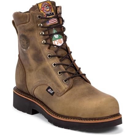 justin original work boots steel toe