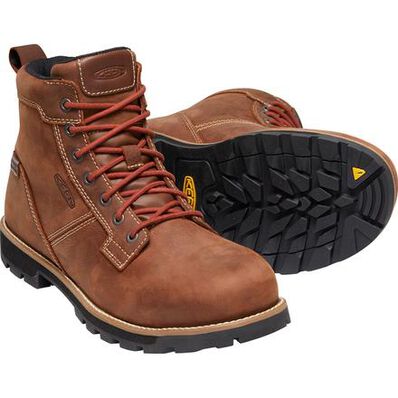 KEEN Utility® Seattle Men's 6 inch Aluminum Toe Electrical Hazard Waterproof Work Boots, , large