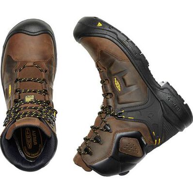 KEEN Utility® Dover Men's 8 Inch Carbon-Fiber Toe Electrical Hazard Waterproof Work Boot, , large