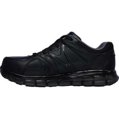 SKECHERS Work Synergy-Ekron Men's Alloy Toe Electrical Hazard Leather Athletic Work Shoe, , large