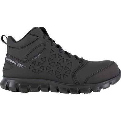Reebok Sublite Cushion Work Mid Men's Composite Toe Electrical Hazard Athletic Shoe, , large Reebok Sublite Cushion Work Mid Men's Composite Toe Electrical Hazard Athletic Shoe, , large