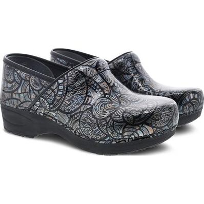 Dansko XP 2.0 Women's Slip Resistant Patent Work Clogs, , large