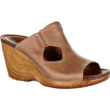 4EurSole Joyful Women's Brown Leather Slide