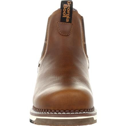 GB00353 Georgia Boot Wedge Steel Toe Waterproof Chelsea Work Boot