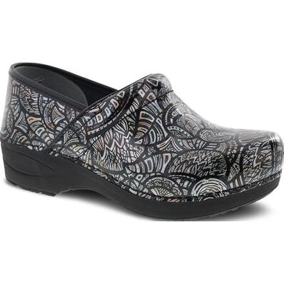 Dansko XP 2.0 Women's Slip Resistant Patent Work Clogs, , large