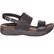 4EurSole Sprightly Women's Black Low Wedge Slingback Sandal, , large