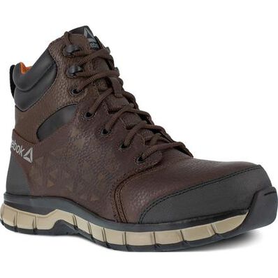 Reebok Sublite Cushion Work Men's 6 inch Composite Toe Electrical Hazard Athletic Work Shoe, , large