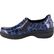 Easy WORKS by Easy Street Bind Women's Navy Midnight Sunflowers Patent Leather Slip-Resistant Clog, , large
