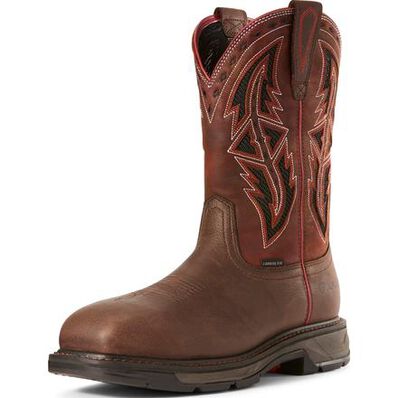 Ariat WorkHog XT Spear Men's 11 inch Carbon Fiber Toe Electrical Hazard Western Work Boot, , large