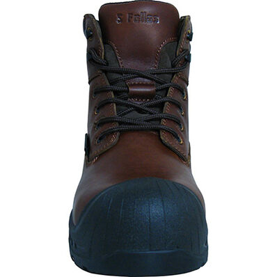 S Fellas by Genuine Grip Vulcan Men's 6 inch Composite Toe Puncture Resistant Waterproof Brown Leather Work Hiker, , large
