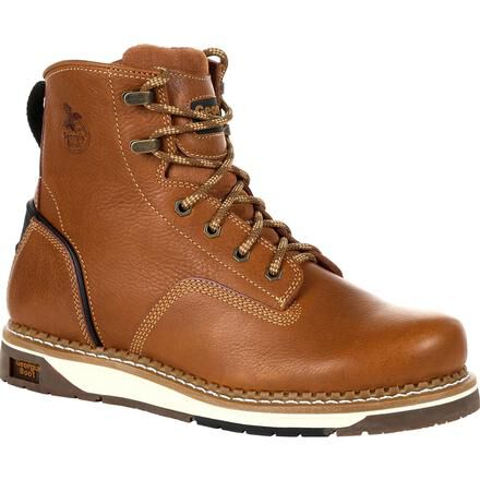 Wedge steel toe work boots cheap