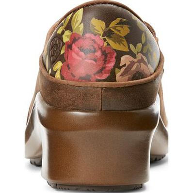 Ariat Expert Hera Women's Electrical Hazard Slip-Resistant Brown Leather Work Clog, , large