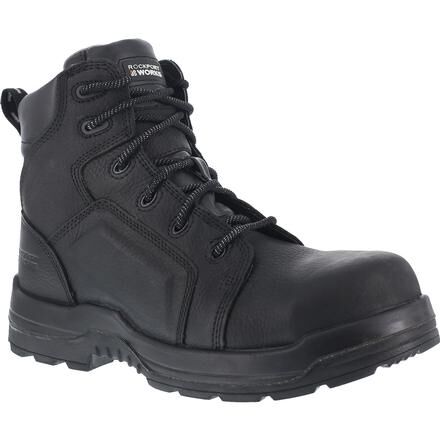 Womens black cheap waterproof work boots