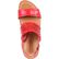 4EurSole Sprightly Women's Red Leather Low Wedge Slingback Sandal, , large