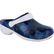 Easy WORKS by Easy Street Time Blue Flowers Women's Slip-Resistant Slip-on Clog, , large