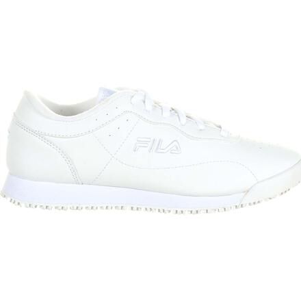 Fila slip hotsell resistant shoes white