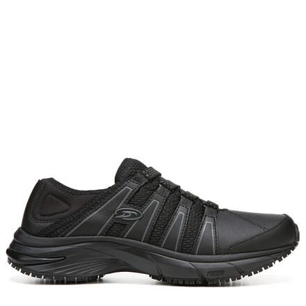 Wide slip top resistant work shoes