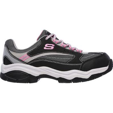 SKECHERS Work Biscoe Women's Steel Toe Electrical Hazard Slip-Resistant Athletic Shoe, , large