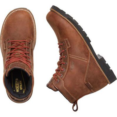 KEEN Utility® Seattle Men's 6 inch Aluminum Toe Electrical Hazard Waterproof Work Boots, , large