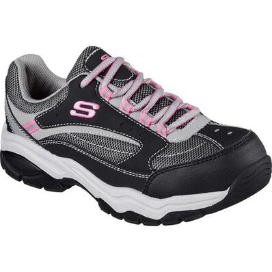 SKECHERS Work Biscoe Women's Steel Toe Electrical Hazard Slip-Resistant Athletic Shoe, , large