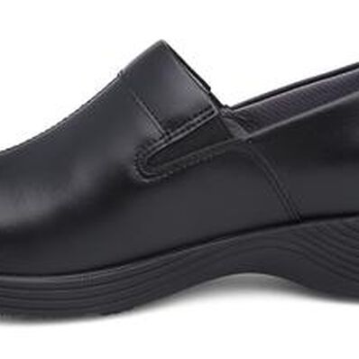 Dansko Coral Women S Black Slip Resistant Leather Work Slip On
