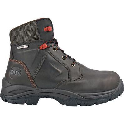 HOSS Hudson Men's 400G Insulated Composite Toe Electrical Hazard Puncture-Resisting Waterproof Leather Work Boot, , large