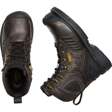 KEEN Utility Philadelphia Men s 8 Inch CSA Carbon Fiber Toe Internal Met Guard Waterproof Work Boot K1022169