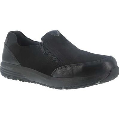 Rockport Works truSTRIDE Work Women's Steel Toe Work Slip-On Oxford, , large