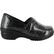 Easy WORKS by Easy Street Lyndee Black Raindrops Women's Slip-Resistant Patent Slip-On Work Shoe, , large