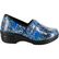 Easy WORKS by Easy Street Lyndee Blue Pop Women's Slip-Resistant Patent Slip-On Work Shoe, , large