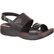 4EurSole Sprightly Women's Black Low Wedge Slingback Sandal, , large