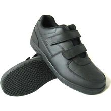 Genuine Grip Slip-Resistant Hook and Loop Closure Athletic Work Shoe