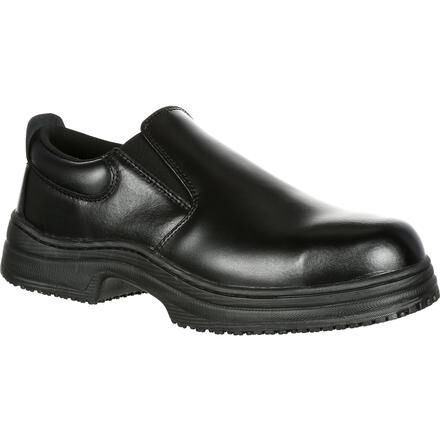 SlipGrips Steel Toe Slip Resistant Slip On Work Shoe SG7437