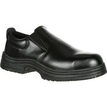 SlipGrips Steel Toe Slip-Resistant Slip-On Work Shoe