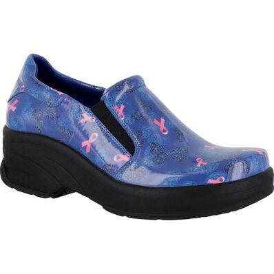 Easy WORKS by Easy Street Appreciate Women's Slip-Resistant Patent Slip-on Shoe, , large