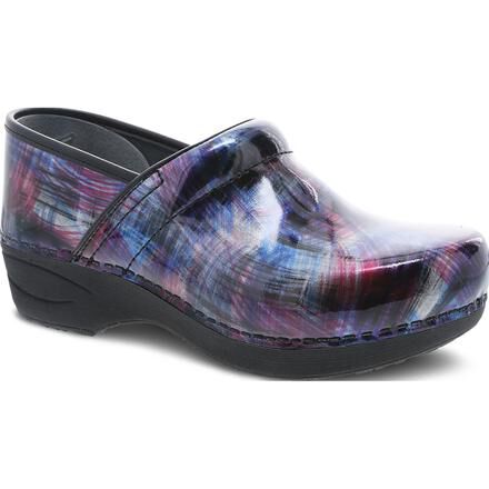 dansko plaid clogs