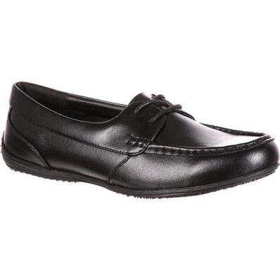 SlipGrips Women's Slip-Resistant Boat Shoe, , large