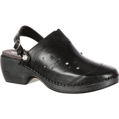 4EurSole Inspire Me Women's Studded Leather Clog, , large