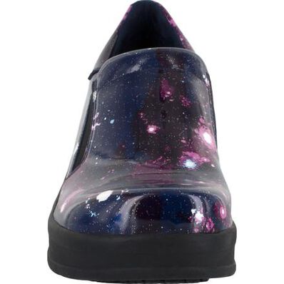 Easy WORKS by Easy Street Appreciate Purple Celestial Women's Slip-Resistant Patent Slip-on Shoe, , large