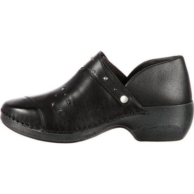 4EurSole Inspire Me Women's Studded Leather Clog, , large