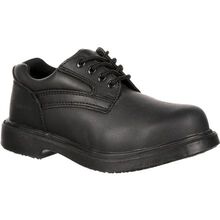 Genuine Grip Women's Slip-Resistant Steel Toe Oxford