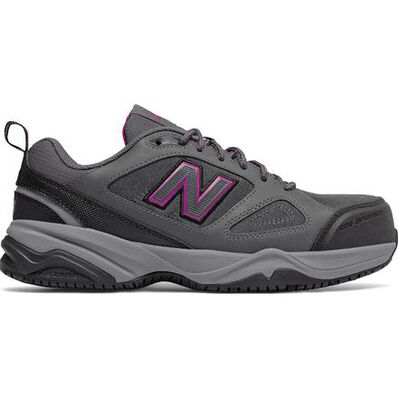 New Balance 627v2 Women's Steel Toe Slip Resistant Static Dissipative Leather Athletic Work Shoe, , large