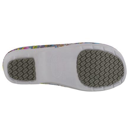 Easy WORKS by Easy Street Kris Bright Multi Floral Women's Slip-Resistant  Slip-on Shoe