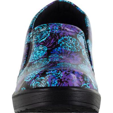 Easy WORKS by Easy Street Leeza Batik Women's Slip-Resistant Patent Slip-On Shoe, , large