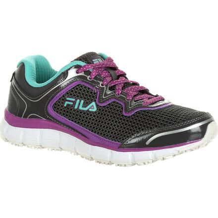 Fila women s memory fresh top start slip resistant work shoe