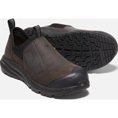 KEEN Utility® Vista Energy+ Shift Men's Carbon Fiber Toe Static-Dissipative Leather Slip-On Work Shoe, , large