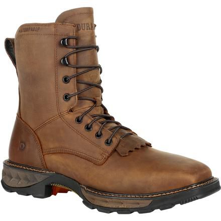 Square steel toe lace up boots shop