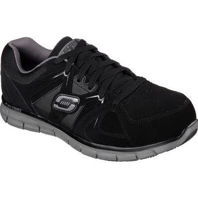 SKECHERS Work Synergy Ekron Men's Alloy Toe Electrical Hazard Athletic Work Shoe, , large